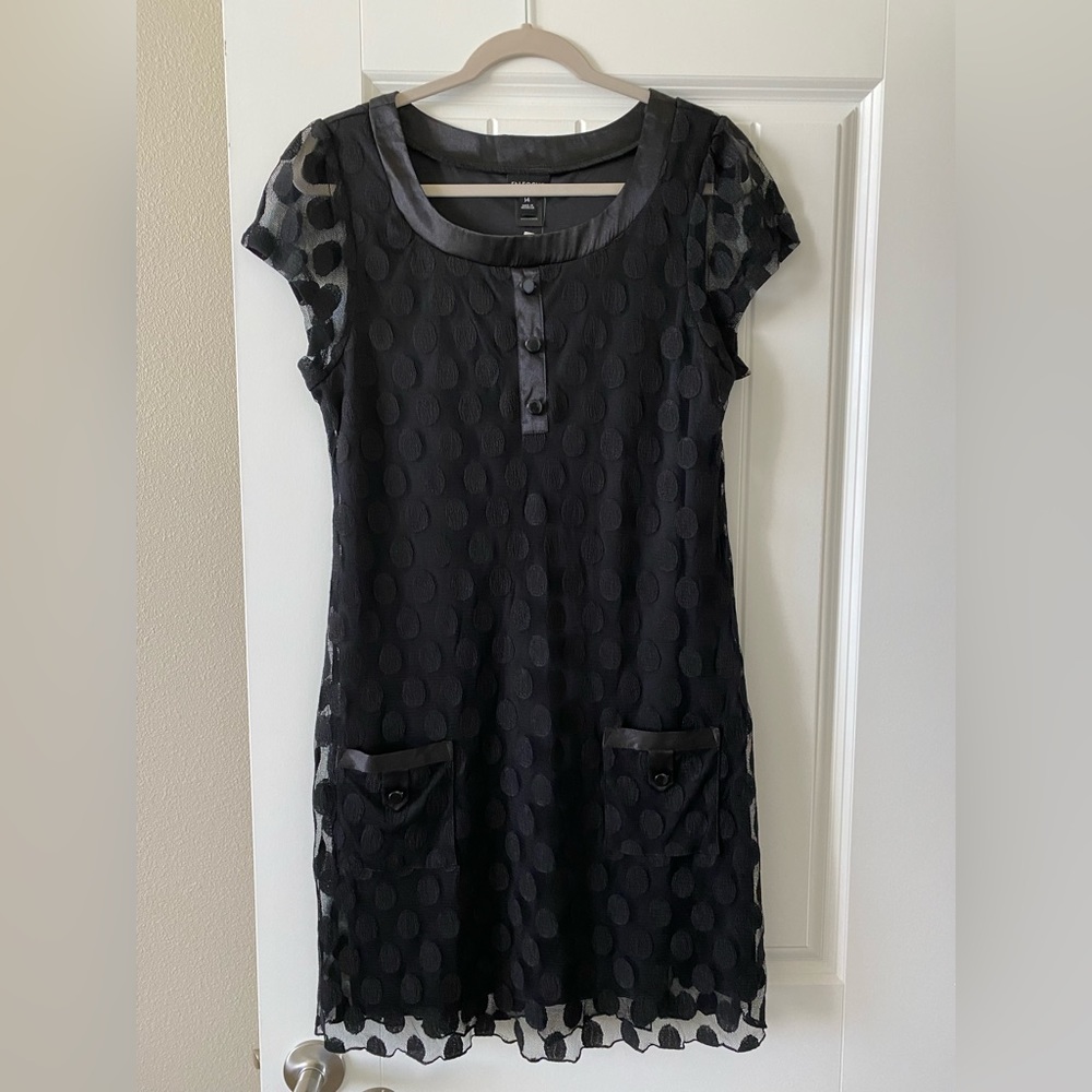 NWT EnFocus Studios Black shift dress